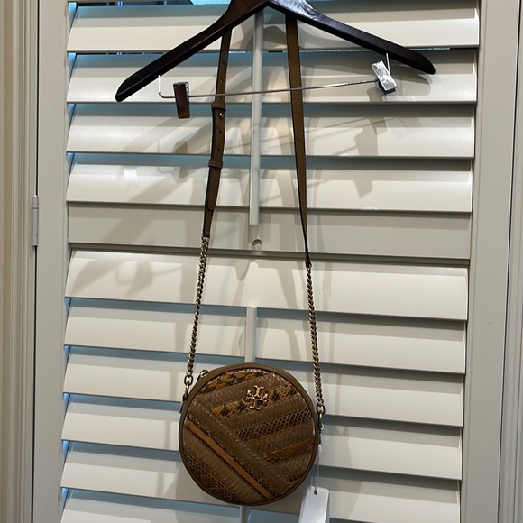 Tory Burch Kira Chevron Exotic Circle Bag - Picture 5 of 13